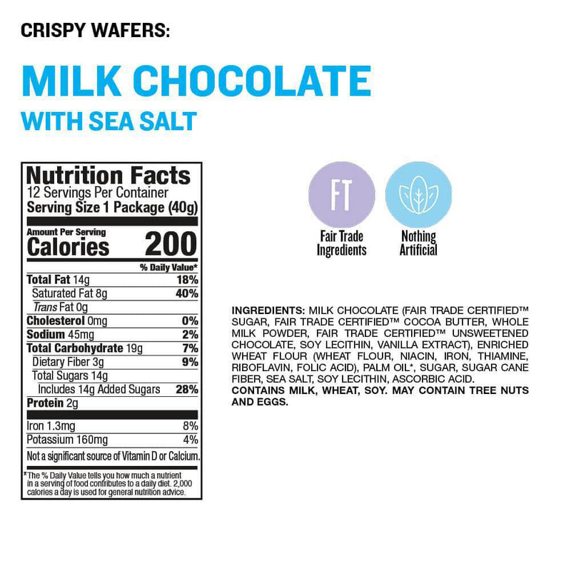 Load image into Gallery viewer, Little Secrets Crispy Wafer Milk Chocolate Sea Salt