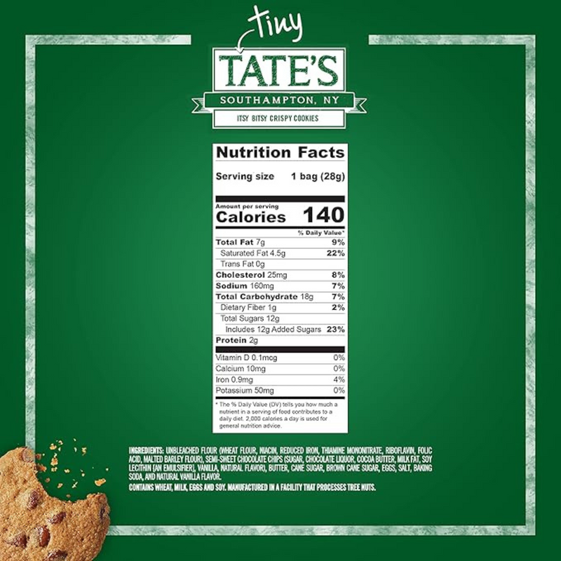 Load image into Gallery viewer, Tate&#39;s Tiny Cookies - Chocolate Chip
