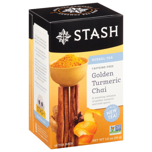 Load image into Gallery viewer, Stash Golden Turmeric Chai Herbal Tea
