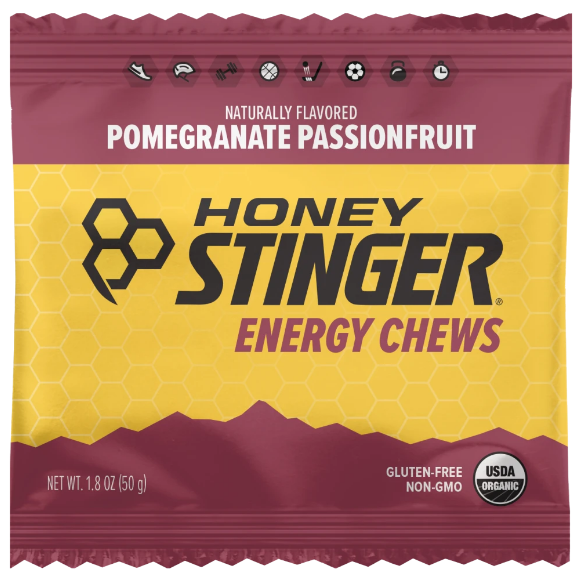 Load image into Gallery viewer, Honey Stinger Organic Energy Chews Pomegranate Passionfruit
