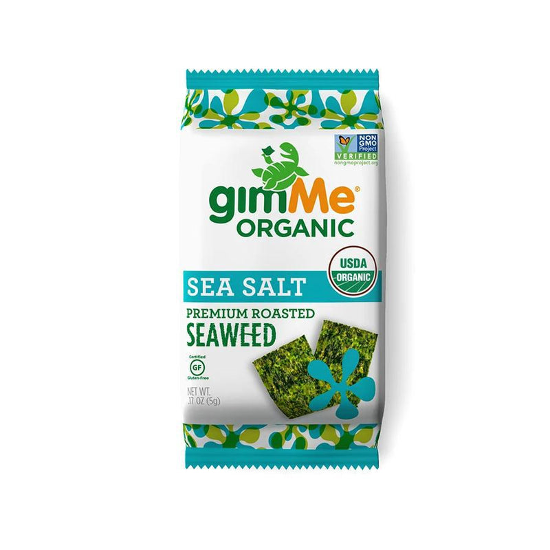 Load image into Gallery viewer, GimMe Organic Sea Salt Seaweed Snack
