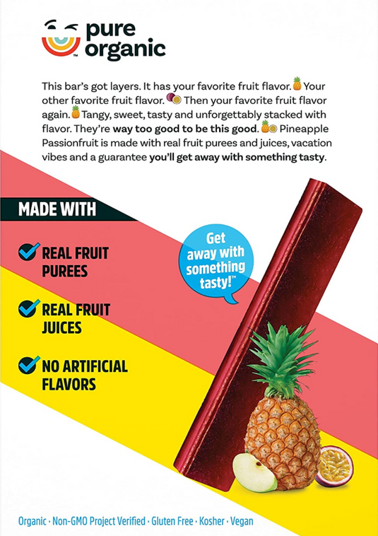 Pure Organic Fruit Bars - Variety